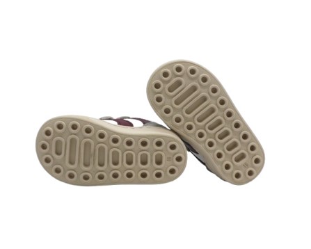 Sneaker primo passo in pelle con doppio velcro