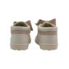 Sneaker primo passo in pelle con doppio velcro e fiocco