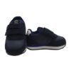 Sneaker bassa in camoscio e tessuto con doppio velcro