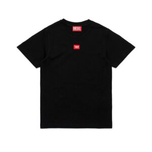 T-shirt mezza manica in jersey con toppa logo