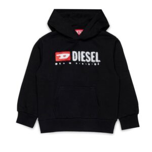 Felpa con cappuccio con logo diesel denim division