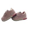 Sneaker bassa in camoscio e velluto con doppio velcro