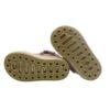 Sneaker primo passo in pelle con fiorellini lacci e zip