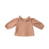 Completo camicia a quadri e salopette in velluto
