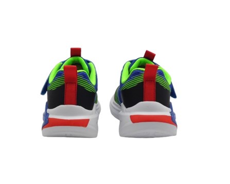 Scarpa ginnica con finti lacci e velcro con led