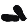 Stivaletto in pelle con fiocco in velluto laterale e zip