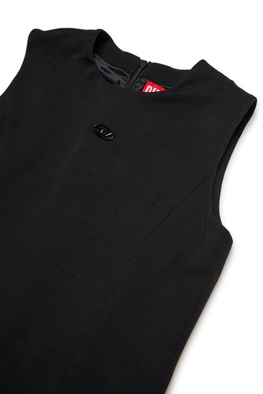 Vestito smanicato con logo
