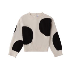 Maglione con maxi pois