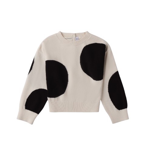 Maglione con maxi pois
