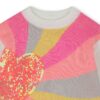Maglione con cuore in pailettes