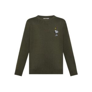 Maglione in misto lana con patch peanuts