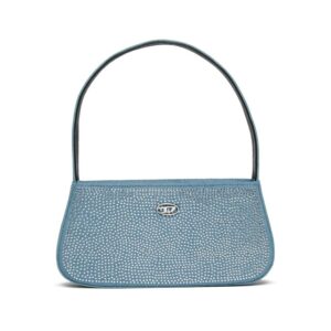 Borsa in denim con strass