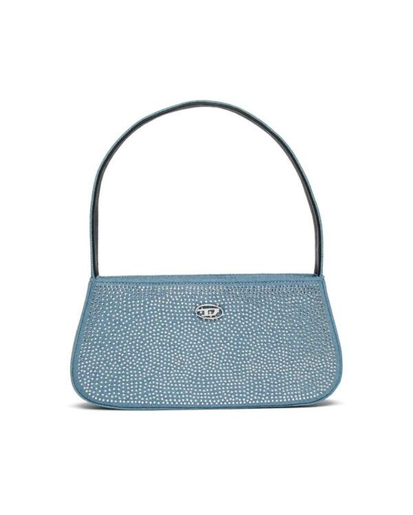 Borsa in denim con strass