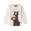 T-shirt manica lunga con stampa orso