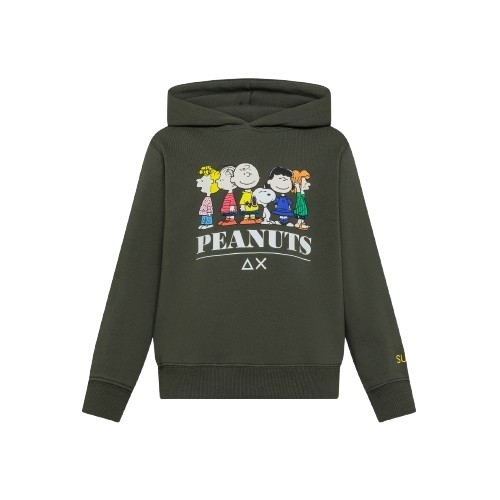 Felpa con cappuccio stampa peanuts