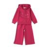 Completo felpa con zip e cappuccio e pantalone