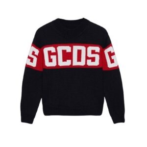 Maglione con maxi logo