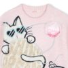 Maglione in lana con gattino e pailettes