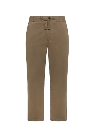 Pantalone chino in cotone con coulisse