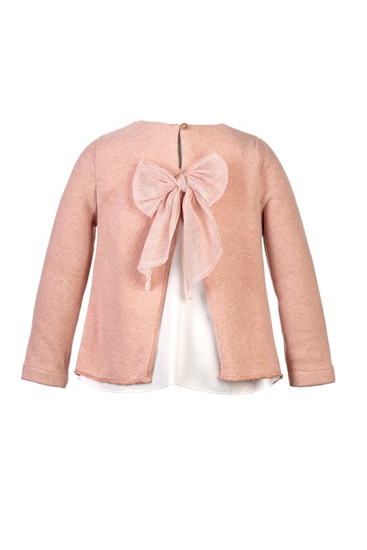 Completo in maglia con farfalle