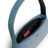 Borsa in denim con strass