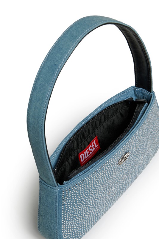 Borsa in denim con strass