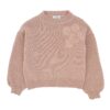 Completo maglione ricamo e pantalone caramella a quadri