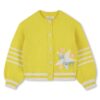 Cardigan tricot con stella e righe