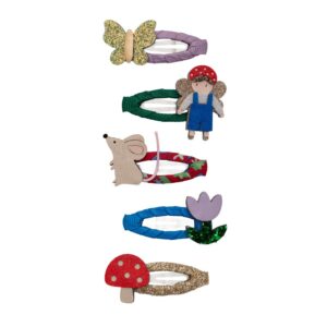Pacchetto 5 fermagli clic clac topino