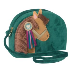 Borsa in velluto con pony