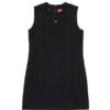 Vestito smanicato con logo
