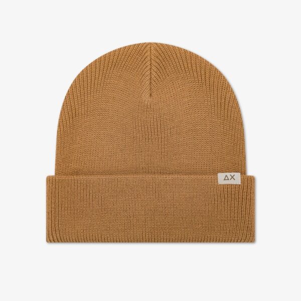 Cappello in misto lana con risvolto