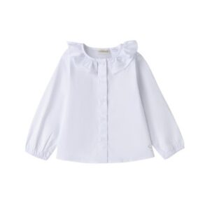 Camicia con colletto ed elastico alla manica