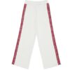Pantalone con banda logata laterale