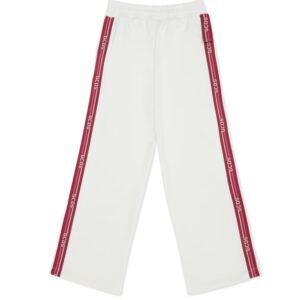 Pantalone con banda logata laterale