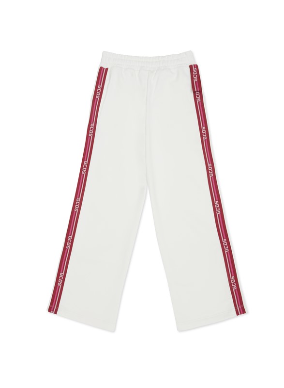 Pantalone con banda logata laterale
