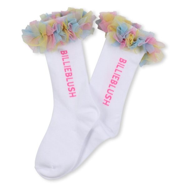 Calzini con tulle e logo