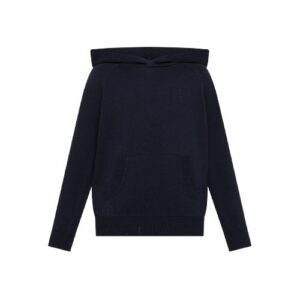 Maglione in misto lana con cappuccio e marsupio