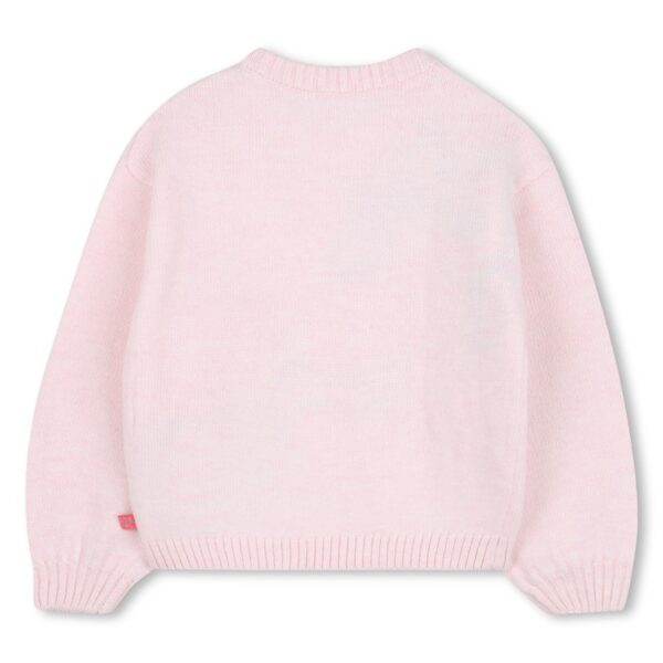 Maglione in lana con gattino e pailettes