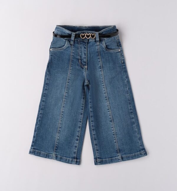 Pantalone in denim con cintura