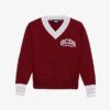 Maglione scollo a v con logo