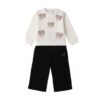 Completo felpa con orsetti e pantalone