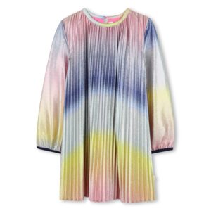 Vestito plissettato lucido sfumato