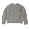 Completo maglione con trecce e pantagonna quadri