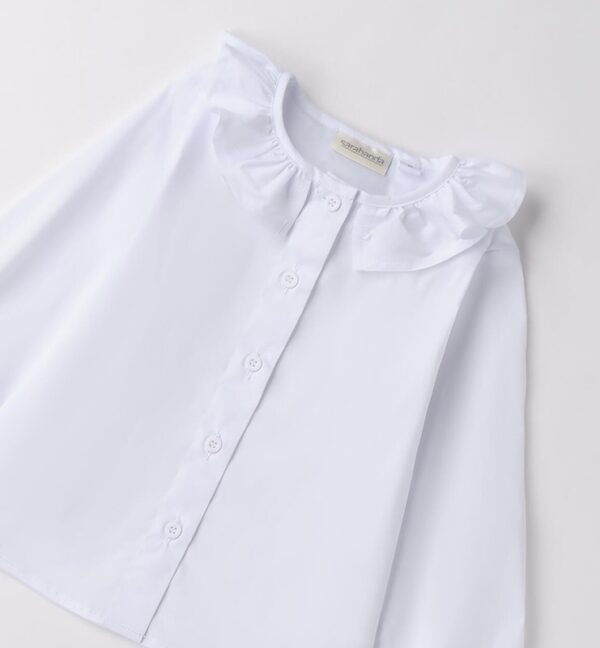 Camicia con colletto ed elastico alla manica