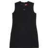 Vestito smanicato con logo