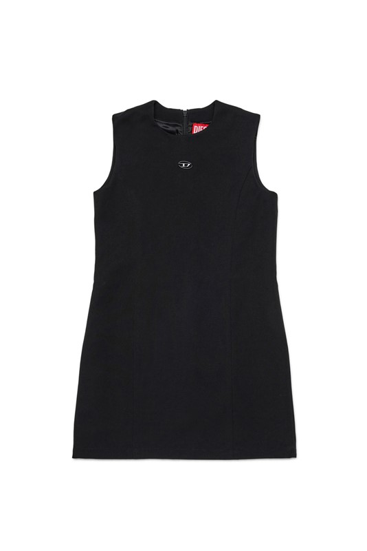 Vestito smanicato con logo