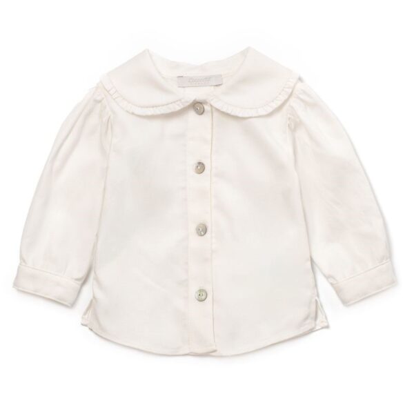 Completo scamiciato in velluto con camicia