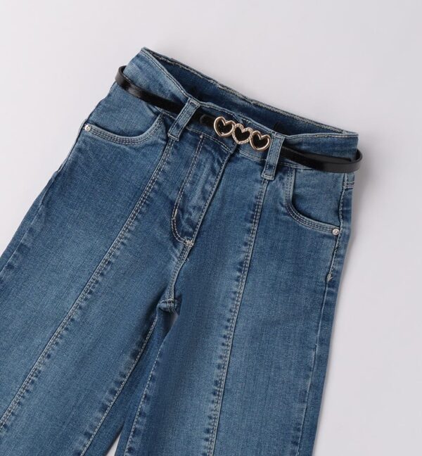 Pantalone in denim con cintura