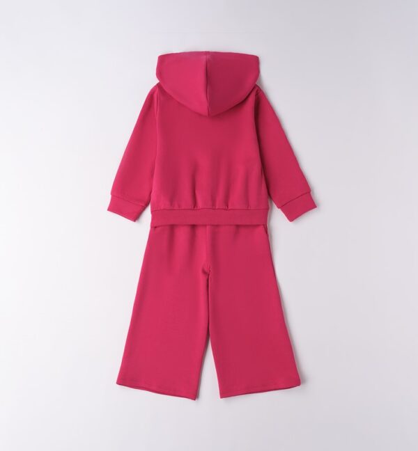 Completo felpa con zip e cappuccio e pantalone